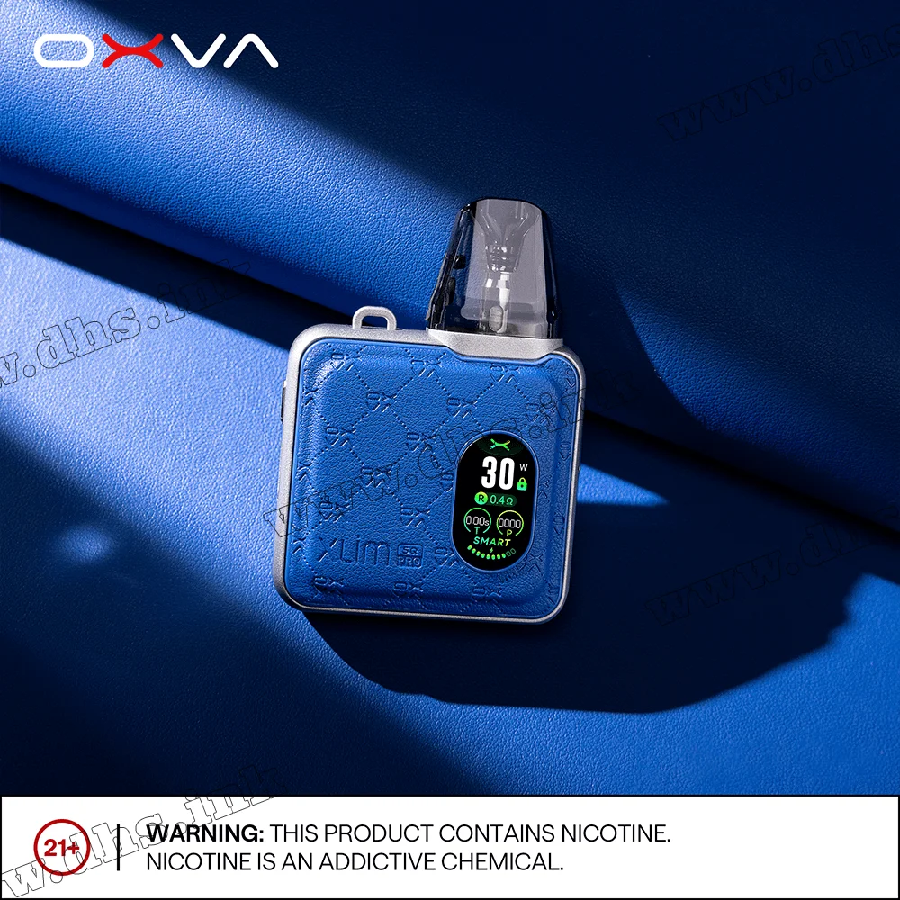 Багаторазова електронна сигарета - OXVA Xlim SQ Pro Pod Kit 1200 мАг (Blue Leather)